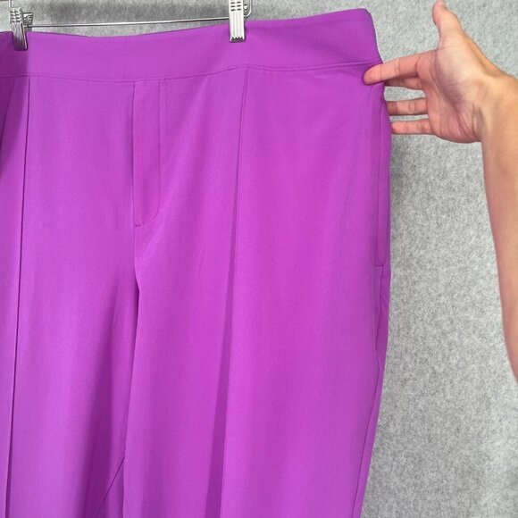 Athleta Brooklyn Heights High Rise Pant Size 22 Jazzy Purple Pull On Travel EUC - Picture 2 of 16